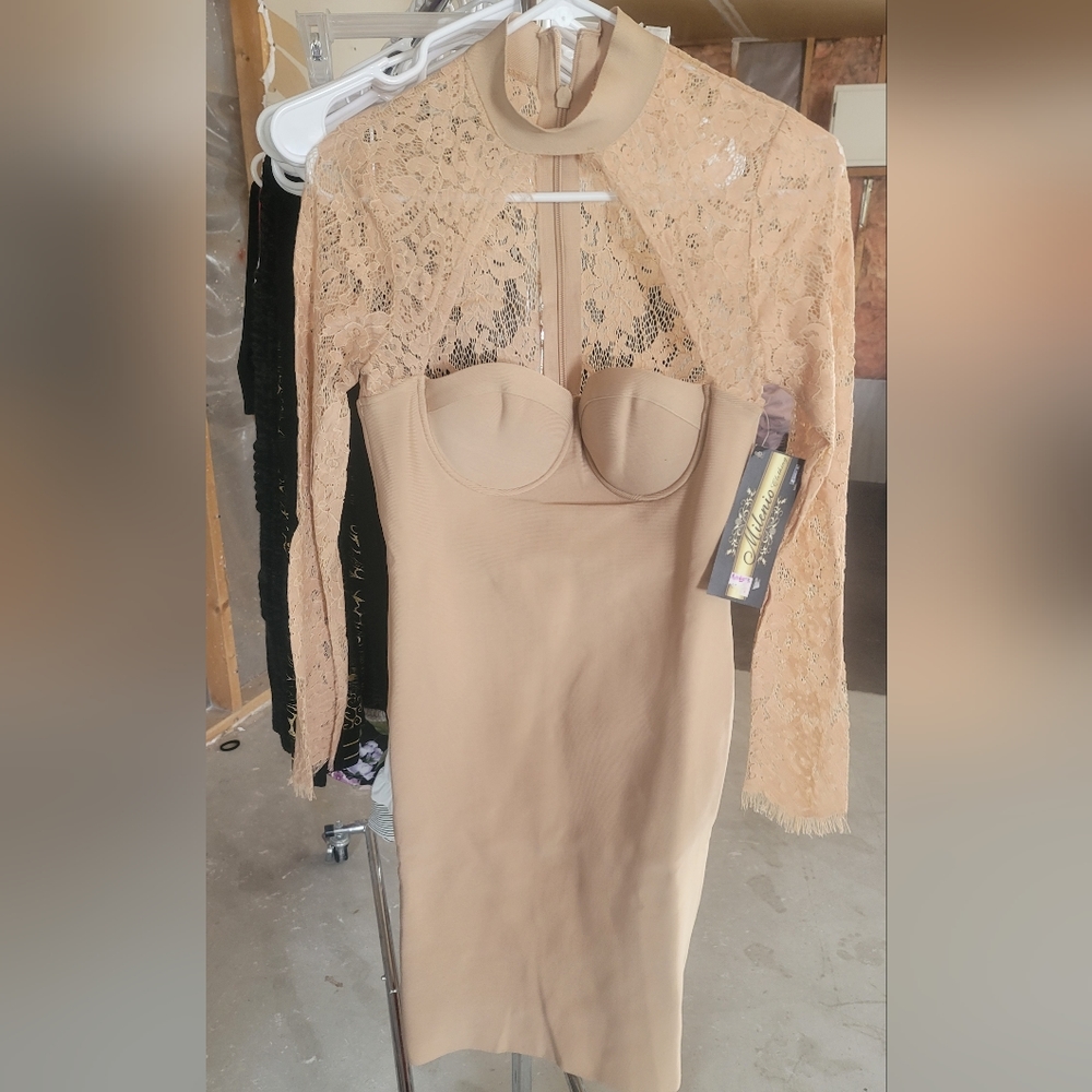 Choker Neck Lace Dress